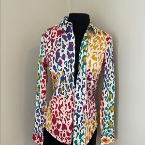 Vibrant Multicolor Button Down Shirt